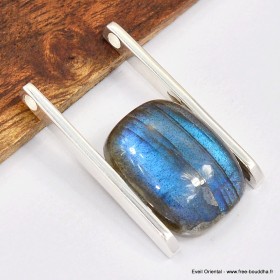 Pendentif moderne Authentique Labradorite bleue