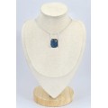 Pendentif moderne Authentique Labradorite bleue 