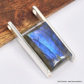Pendentif moderne Authentique Labradorite bleue