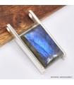 Pendentif moderne Authentique Labradorite bleue 