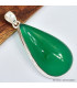 Gros pendentif goutte en Onyx vert 