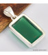 Pendentif Onyx Vert rectangulaire Pendentifs pierres naturelles SK1.5
