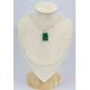 Pendentif Onyx Vert rectangulaire 