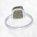 Bague Authentique Modavite brute taille 52 (8) Bijoux en Moldavite SK50.8