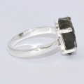Bague Authentique Modavite brute taille 52 (8) Bijoux en Moldavite SK50.8