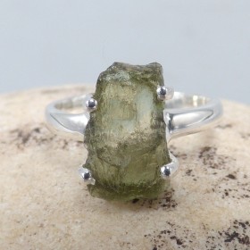 Bague argent Modavite brute taille 52 (9)
