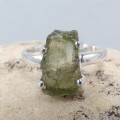 Bague Authentique Modavite brute taille 52 (9) Bijoux en Moldavite SK50.9