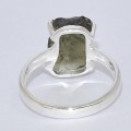 Bague argent Modavite brute taille 49 (11) Bijoux en Moldavite SK50.11