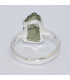 Bague argent Modavite brute taille 52 (12) Bijoux en Moldavite SK50.12