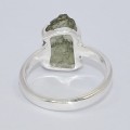 Bague argent Modavite brute taille 52 (12) Bijoux en Moldavite SK50.12