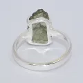Bague argent Moldavite brute taille 52 (12) - Bijoux en Moldavite