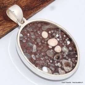 Pendentif Cavansite Authentique – Pierre rare en argent 925