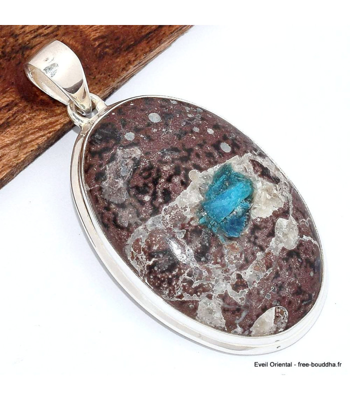 Grand Pendentif en Cristal de Cavansite