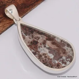 Pendentif Cavansite sur roche-mère - Pendentifs pierres naturelles