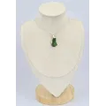 Pendentif argent Chrome diopside brut - Bijoux en Chrome Diopside