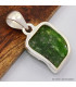 Pendentif argent 925 Chrome diopside brut