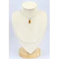 Pendentif argent Ambre de la Baltique asymétrique - Pendentifs pierres naturelles
