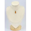Pendentif argent Ambre Naturel - Pendentifs pierres naturelles