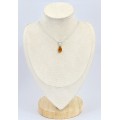 Pendentif Ambre de la Baltique Véritable – Bijou argent poinçonné