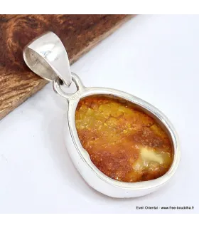Pendentif Authentique ambre naturel - Pendentifs pierres naturelles