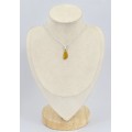Pendentif Ambre Authentique – Argent 925 certifié