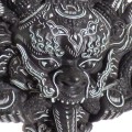 Statue Masque Mahakala, un Gardien Mystique aux Pouvoirs Protecteurs