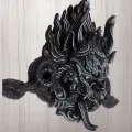 Grand masque Mahakala Bhairav 25 cm - Sculpture, tableau, masque mural bouddhiste
