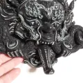 Grand masque Mahakala Bhairav 25 cm - Sculpture, tableau, masque mural bouddhiste