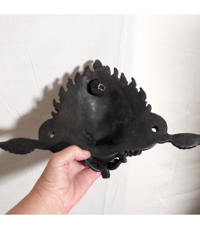 Statue Masque Mahakala, un Gardien Mystique aux Pouvoirs Protecteurs