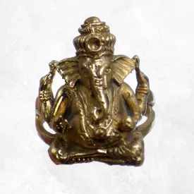 Bague tibétaine Ganesh en métal plusieurs tailles - Objets Ganesh