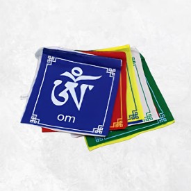 Drapeaux tibétains Om Mani Padme Hum en coton bannière 10 Népal