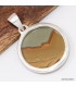 Pendentif rond Jaspe American Picture
