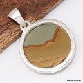 Pendentif Jaspe American Picture Authentique – Argent 925 certifié