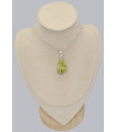 Pendentif Lézardite Serpentine argent 925 pierre rare certifiée