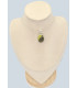 Pendentif oval Lezardite Serpentine