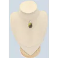 Pendentif oval Lezardite Serpentine - Bijoux en Lézardite Serpentine