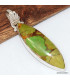 Pendentif marquise Turquoise verte cuivrée