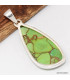 Pendentif Turquoise Mohave verte cuivrée