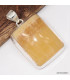 Pendentif Agate Jaune à bandes rectangulaire