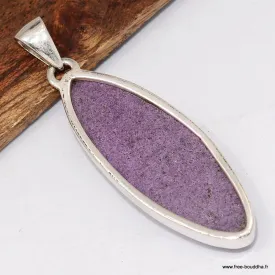 Pendentif marquise argent Stichtite - Pendentifs pierres naturelles