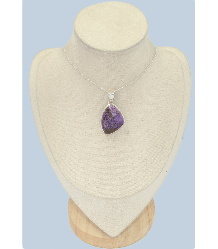 Pendentif asymétrique en Stichtite
