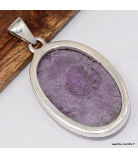 Pendentif Stichtite véritable de Tasmanie Argent 925 certifié