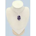 Pendentif argent Améthyste à bandes - Bijoux en Améthyste