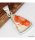 Pendentif argent Opale de feu