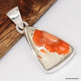 Pendentif argent Opale de feu - Pendentifs pierres naturelles
