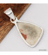 Pendentif Opale de feu sur roche-mère pierre naturelle véritable