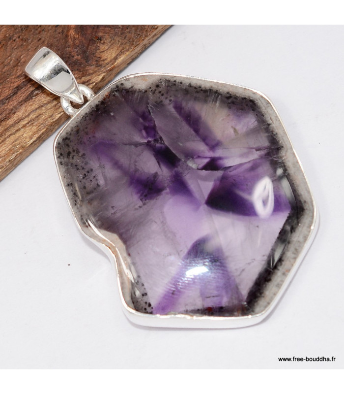 Gros pendentif Auralite 23 en argent 925 – Certifié authentique
