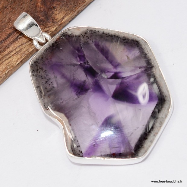 Gros pendentif Auralite 23 en argent 925 – Certifié authentique