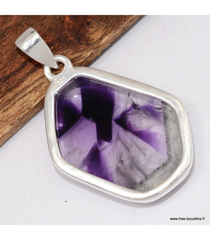 Pendentif Auralite 23 certifié en argent 925