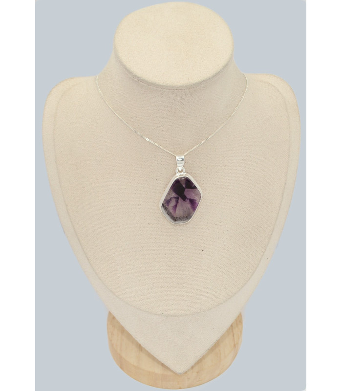 Pendentif Auralite 23 certifié en argent 925